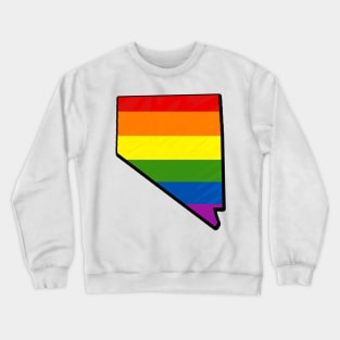 Rainbow Nevada Outline Crewneck Sweatshirt